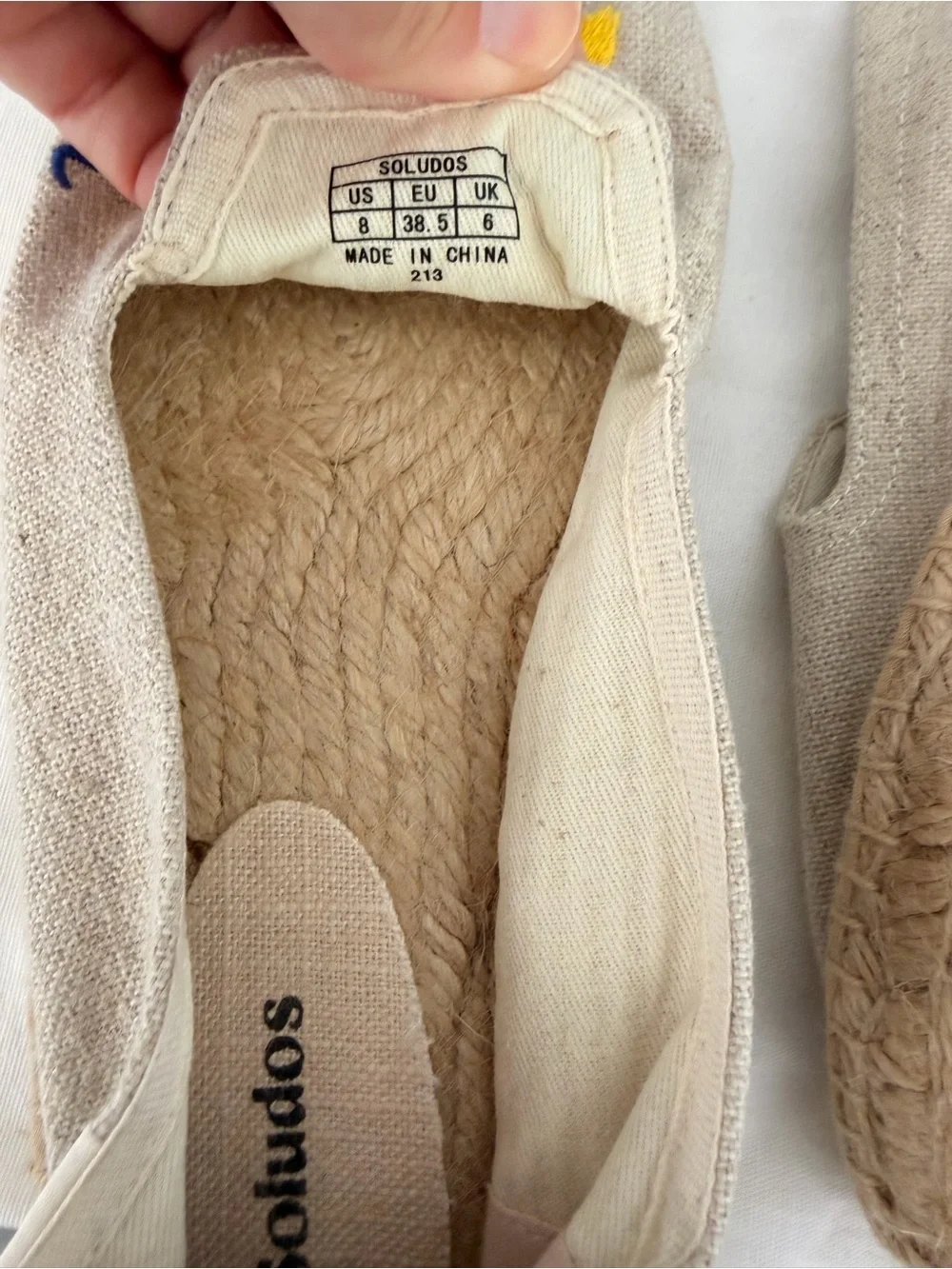 Soludos slip beige
